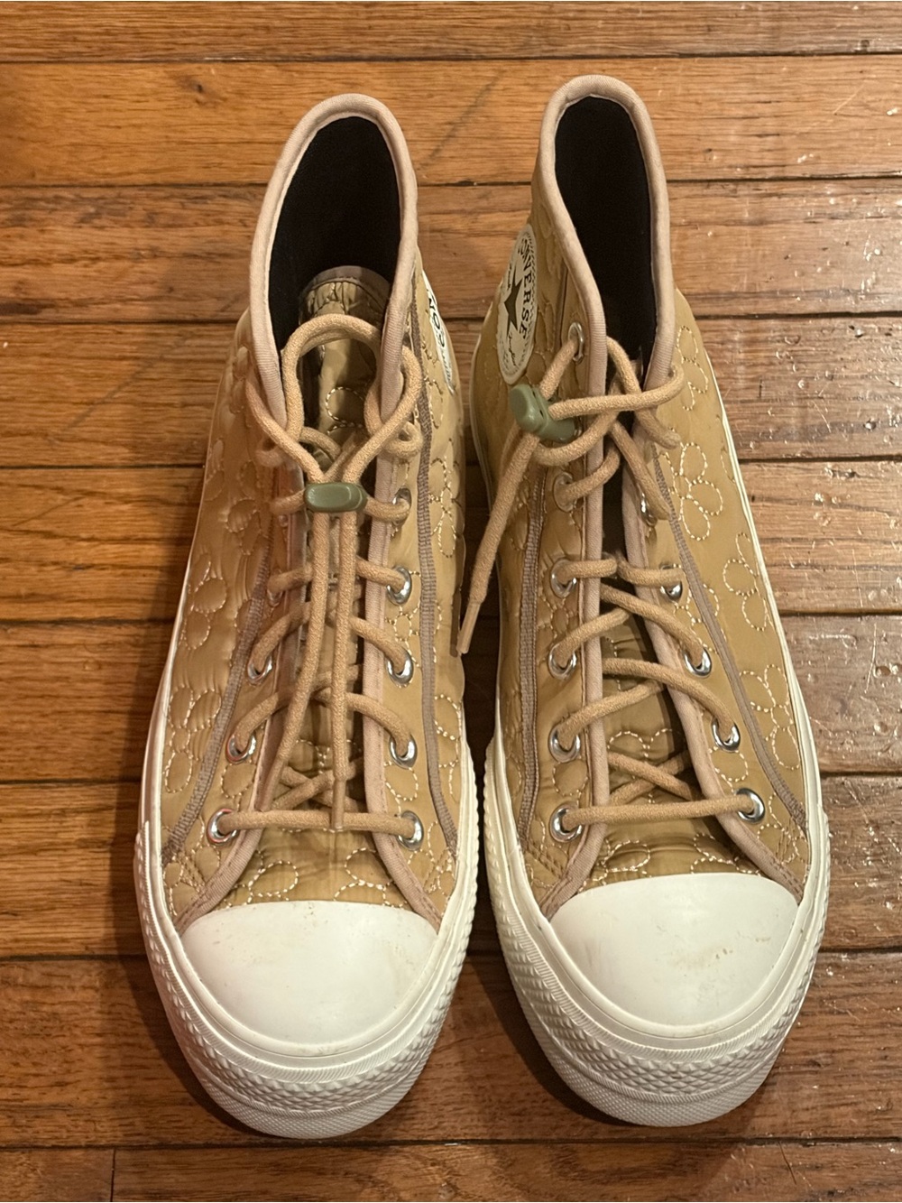 Converse Chuck Taylor All Star Lift Hi Quilted Epic Dune Womens Sz 8 - Picture 2 of 13